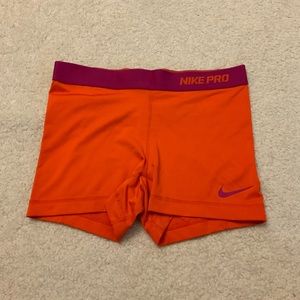 Orange Nike Pro